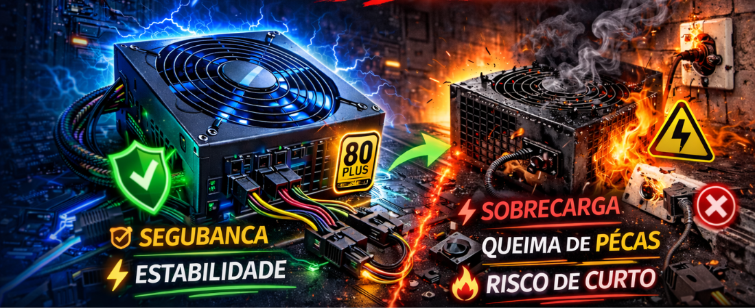 Fonte de Computador: O Coração do seu PC ou uma Bomba Relógio?